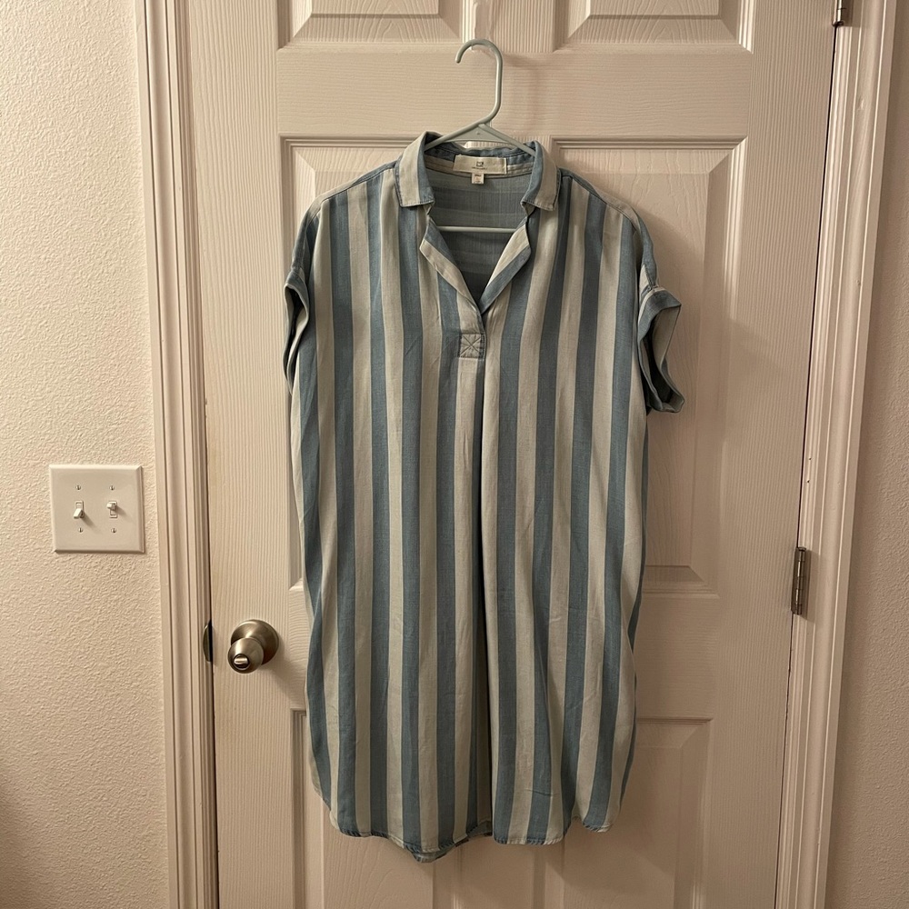 Thread & supply stripe shirt dress